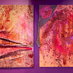 Grifa Negra y Vibras Trenzadas diptych by Coralina Rodriguez Meyer 