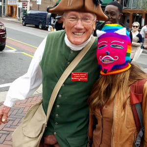 Arpillera Americanx * Cunt Quilt (Liberty Belle) Cunt Congress by Coralina Rodriguez Meyer  Image: March for Economic Justice with a Quaker abolitionist marching to the Liberty Bell Philadelphia PA 4/15/2017