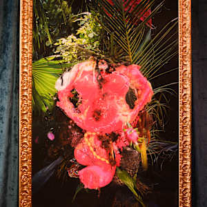Valle Sagrada  Diptych (Pachamama y Ciguapa), Apariciones Virgen Gruta series by Coralina Rodriguez Meyer 
