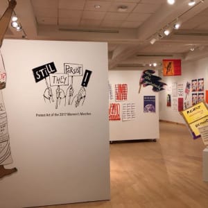 Arpillera Americanx * Cunt Quilt (Liberty Belle) by Coralina Rodriguez Meyer  Image: Still They Persist! Exhibition Kentucky Museum of Arts & Crafts, Salisbury University Art Museum 2017