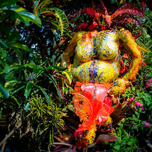 Fruta Extraño (Neon Colored Girl Diptych) by Coralina Rodriguez Meyer 