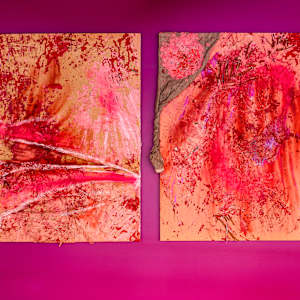 Grifa Negra y Vibras Trenzadas diptych by Coralina Rodriguez Meyer