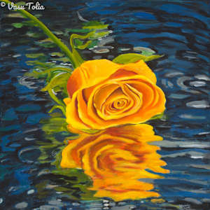 Yellow Rose by Dr. Vasundhara (Vasu) Tolia