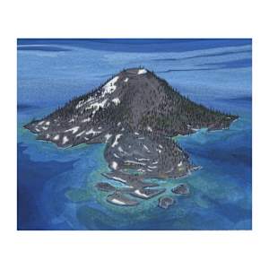 Wizard Island (Crater Lake) by MaryEllen Hackett, Image 1.