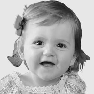 Baby June by Donna Gonzalez  Image: The reference photo I used to create the portrait drawing.