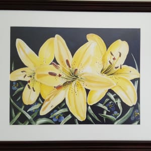 Gardener's Delight Yellow Lilies by Donna Gonzalez