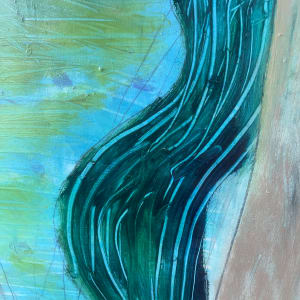 Rio Grande / Red Tree by Barbara Mayfield  Image: Close-up of the river.