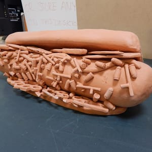 Untitled - Hotdog by Valerie Prescott