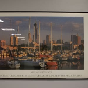 City Lights - Chicago's Sunrise In Burnham Harbor by Michael Gustafson