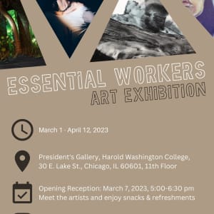 Essential Workers Exhibition Poster by Anna Pontius