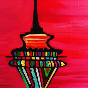 Space needle 1962 to 2025 - 62 years of Magic by Janet Borders