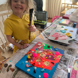 Jackson’s Granddaughter Finley by Janet Borders  Image: Finley’s helping out 