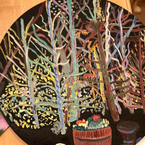 Night watch by Janet Borders  Image: Night time trees in winter December 24, 2023 