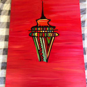 Space needle 1962 to 2025 - 62 years of Magic by Janet Borders 
