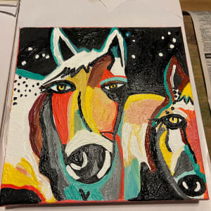 The Horse and Mule by Janet Borders  Image: Mule and a horse 