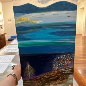 June mountain by Janet Borders  Image: On the table at mall gallery shop 