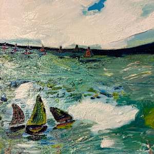 Sail away by Janet Borders  Image: Sail away - oil painting 