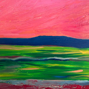 Pink sky Red sand by Janet Borders 