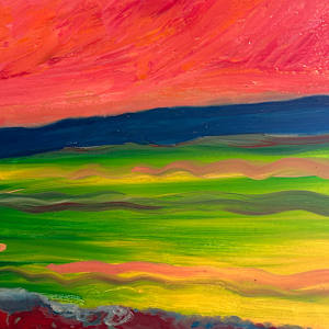 Pink sky Red sand by Janet Borders  Image: Yellow to the right near the Red Sand. 