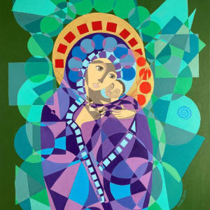 Sacred Geometry Madonna and Child by Maruska AKA, Ellen Wood