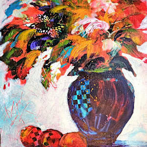 Flowers and Oranges by Elaine Charney