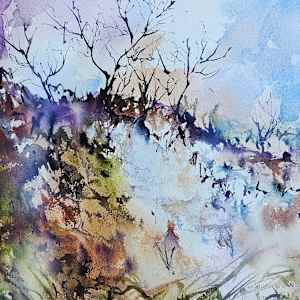 Cliffs in Early Light by Elaine Charney