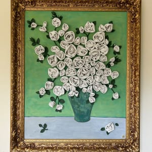 If Van Gogh Painted with Porcelain - Roses by Nicola Cornford