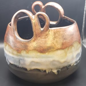 Double Handled Copper Bowl by Yvonne Hilliard-Bradley