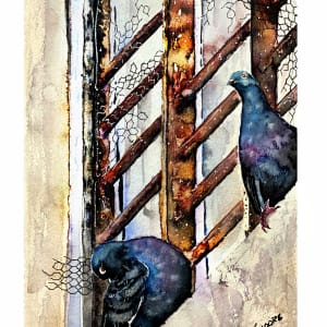 Pigeons in the City by Jeff Moore