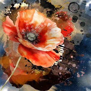 She Bloomed in the Middle of Chaos by Michal Martinez