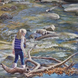 Lawson at Sliding Rock by Linda Blackburn