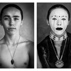 Lauren Grayhawk Diptych by Ron Cooper