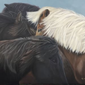 Icelandic Ponies by Pat Wattam