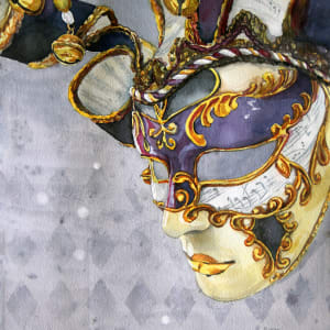 Harlequin Mask Right by Theresia McInnis