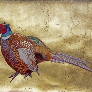 Multi-Colored Feathered Pheasant by Theresia McInnis 