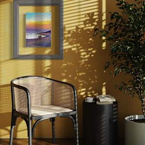 Chasing the Light at Dusk by Theresia McInnis  Image: Chasing the Light at Dusk in situ