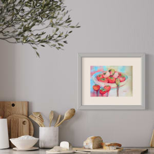 Persimmon Juice by Theresia McInnis  Image: Simulated frame to give an idea of how it would look in your kitchen.
