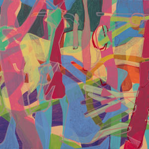 Big Cypress, 2023 by Eric Reinemann  Image: Element 5- Bromeliad 2, 22x30, acrylic on paper, 2023