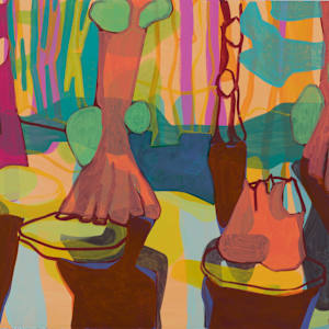 Big Cypress, 2023 by Eric Reinemann  Image: Element 7- Cypress Dome With Reflections, 22x30, acrylic on paper, 2023