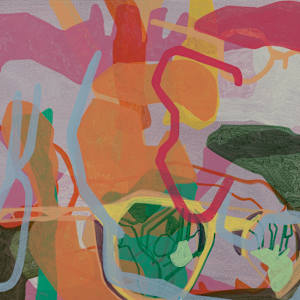 Big Cypress, 2023 by Eric Reinemann  Image: Element 1- Driving Loop Road, 22x30, acrylic on paper, 2023