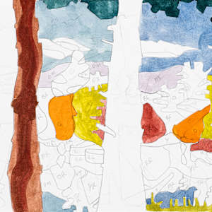 Mauserts Pond, diptych by Eric Reinemann