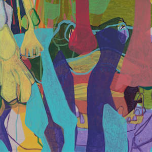 Big Cypress, 2023 by Eric Reinemann  Image: Element 12- Reflections With Alligator, 22x30, acrylic on paper, 2023