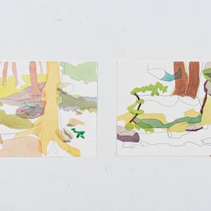 Cascade, diptych by Eric Reinemann  Image: Cascade Diptych