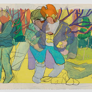 Timeline by Eric Reinemann  Image: Element 3- Backyard C, 22x30, acrylic and charcoal on paper