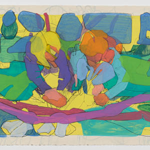 Timeline by Eric Reinemann  Image: Element 4, Backyard D, 22x30, acrylic and charcoal on paper