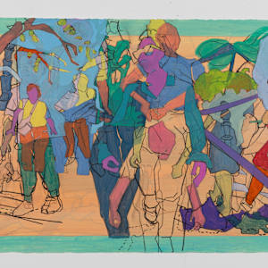 Timeline by Eric Reinemann  Image: Element 7, Central Park C, 22x30, acrylic and charcoal on paper