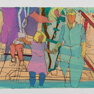 Timeline by Eric Reinemann  Image: Element 8, Central Park D, 22x30, acrylic and charcoal on paper