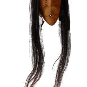Untitled (Orange Mask with Long Hair) by Six Nations Reserve