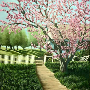 Blossoming Peach Tree by Jessica Keller