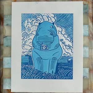 Oklahoma Series - Blue Hippo (Edmond) by Elizabeth Czaplinski, Image 1.